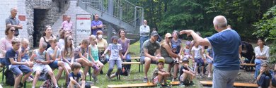 Theateraufführung am Limeswachtturm