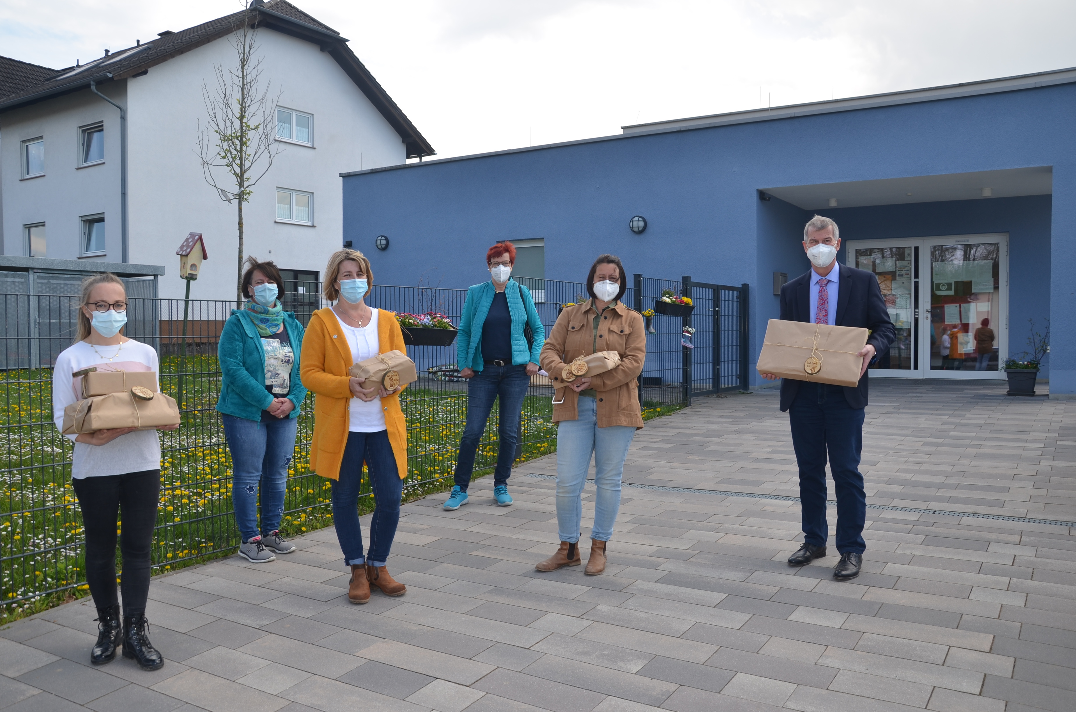 Spendenübergabe an den Kindergarten Rommelhausen