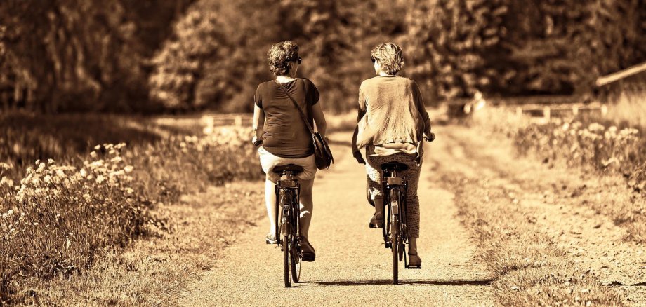 Zwei Fahrradfahrer