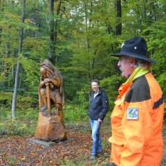 Holzfigur Limesrundweg