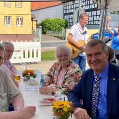 Bürgermeister beim Seniorennachmittag in Hainchen