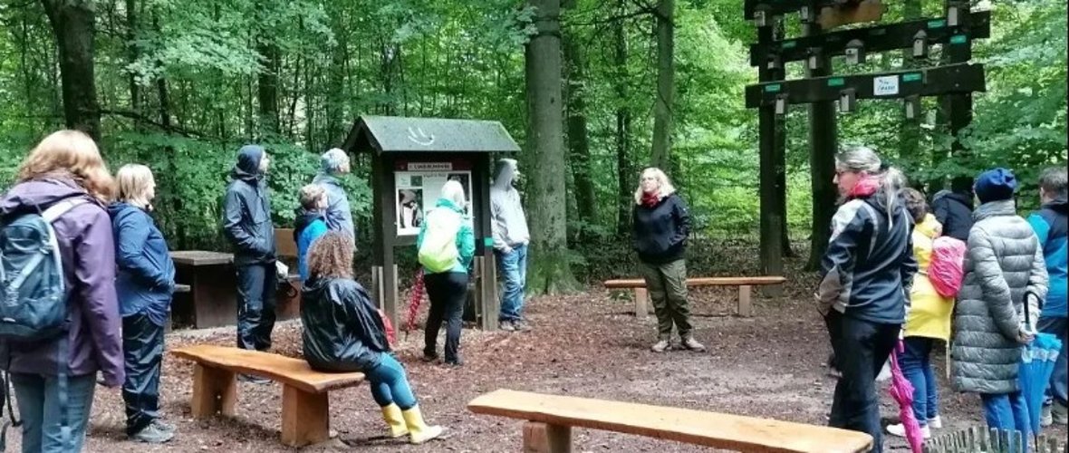 Personengruppe im Wald