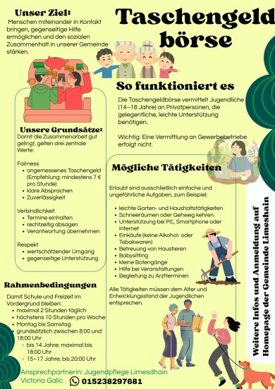 Yellow and Green Illustrated Business Money Matters Poster - 1